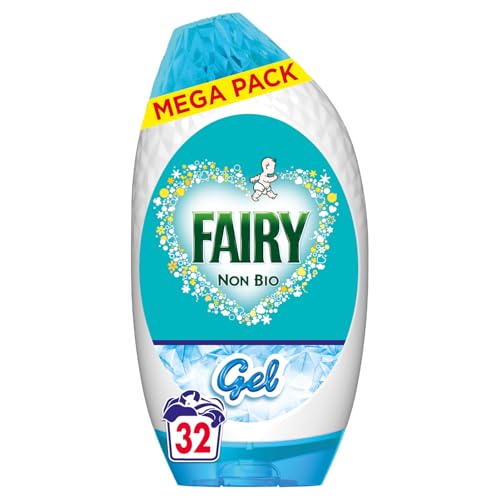 Fairy Non Bio Laundry Detergent Gel, 32 Washes 1.056 L, Voted Number 1 For Sensitive Skin