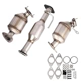 Yeoflagtrade High Flow Front Catalytic Converter Kit Compatible with Chevy Traverse 2009-2017 GMC Acadia...