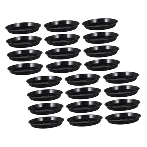 Toddmomy 25個 植木鉢用プラスチック製水受け皿 耐久性に優れ滑り止め効果付き ガーデニング用排水トレイ 多肉植物や盆栽に屋内外兼用