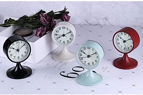 Miniatura 6 de Sherry Nightlight Despertador redondo Silencioso Despertador Mesita de noche Reloj de viaje sin tictac