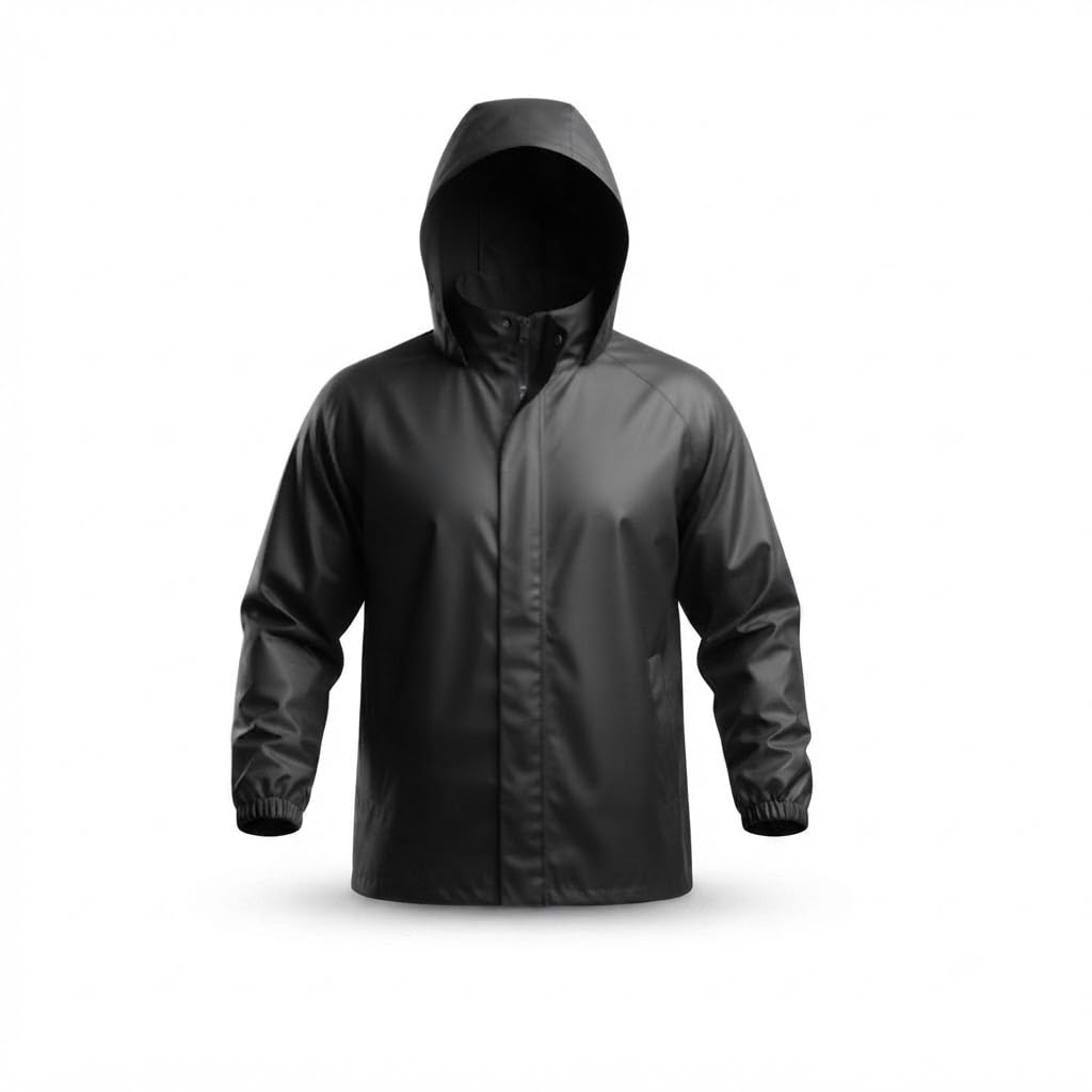𝐄𝐯𝐞𝐫𝐲𝐝𝐚𝐲 𝐄𝐬𝐬𝐞𝐧𝐭𝐢𝐚𝐥𝐬, 𝟏 𝐘𝐞𝐚𝐫 𝐖𝐚𝐫𝐫𝐚𝐧𝐭𝐲, Hooded Waterproof Rain Suit for Men and Women, Full Sleeve Raincoat with Matching Pant, Button Closure Reusable-image-21
