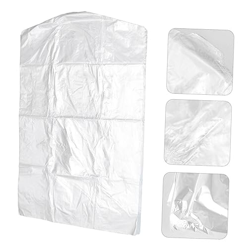 CHILDWEET 20pcs Transparent Garment Bags for Clothes Storage Protective Cover for Suits Dresses Jackets Hanging Clothes Bag for Closet Organization and Dust Prevention4