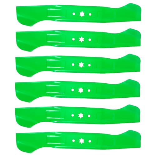 942-04244A 942-04290 942-04244 742-04244 Cub Ca det 46 inch Mower High-Lift Blades Compatible with MTD Cub Ca det XT1 XT2 LT46 LTX1045 LTX1046 RZT L46 46" Deck Lawn Mower (6pack)