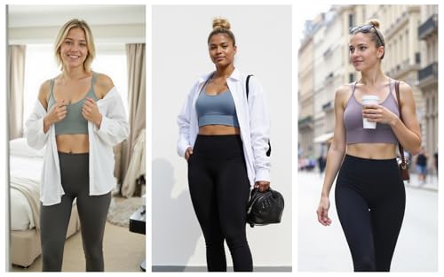 Image of Sykooria 3 Pack Strappy Sports Bra for Women Sexy Crisscross for Yoga Running Athletic Gym Workout Fitness Tank Tops