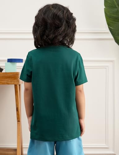 Image of Amazon Brand - Symbol Boys 100% Cotton Graphic Printed Half Sleeves T-Shirt | Age 2-6 Years