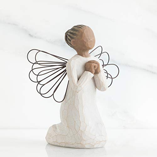 Willow Tree Angel of the Spirit, sculpted hand-painted figure, Natural, 5.4 x 4.1 - Image 2