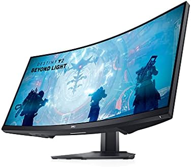 Dell S3422DWG 34 inch WQHD (3440x1440) 21:9 1800R Curved Gaming Monitor, 144Hz, VA, 1ms MPRT, AMD FreeSync Premium Pro, HDR 400, DisplayPort, 2x HDMI, 5x USB, 3 Year Warranty
