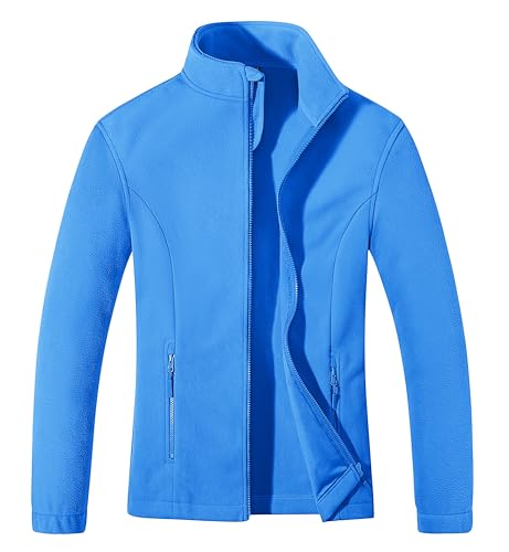 MAGCOMSEN Women's Fleece Jacket Zip Up Coat Lightweight Soft Warm Long Sleeve Jackets with Pockets for Winter