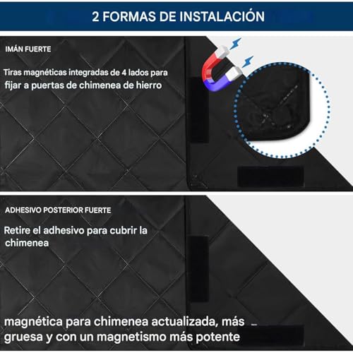 Cubrefuegos a prueba de bebés y protector magnético de chimenea para salones 8