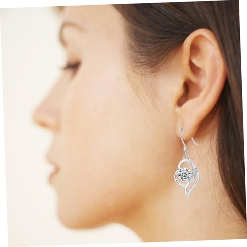 Boucles d'oreilles blanches légères solution anti-douleur pour lobes sensibles - 2