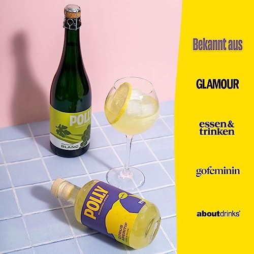 POLLY Limoncello Alkoholfrei I Zitrus Aperitif mit Yuzu, Zitrone und Pflaume I Frisch und aromatisch I perfekte Basis für Limoncello Spritz I 500 ml