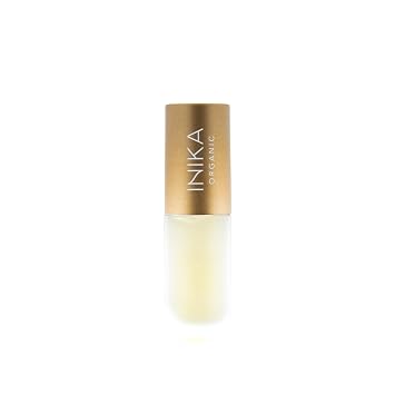 INIKA Organic Lip Oil | Bakuchiol, Squalane + Collagen in a Glossy Finish. Luxuriously Smoothing & Hydrating Lipgloss. Natural, Vegan. 0.16 Fl oz Clear