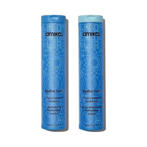 Amika hydro rush intense moisture shampoo 275ml and conditioner 275ml bundle