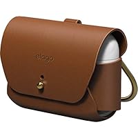 Amazon | 【elago】 AirPods Pro 対応 ケース 本革 レザー カラビナ