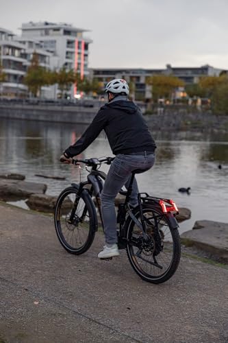 ABUS Stadthelm Urban-I 3.0 MIPS - Fahrradhelm mit Aufprallschutz, Rücklicht, Schirm und Magnetverschluss - für Damen und Herren - Gelb… – Ansicht 5