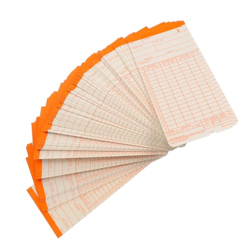 Cartes de pointage hebdomadaires au design flexible pour enregistrement de présence