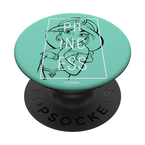 Disney Aladdin Jasmine Princess Outline PopSockets PopGrip Adhesivo