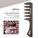 Baasha Quiff Styling Comb Set - Professional Anti-Static Shaping and Wet Pick Combs for Men's Hair Styling