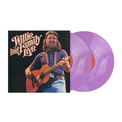 Album Art for Willie and Family Live 45th Anniversary Exclusive ROTM Club Edition Plum Galaxy Color Vinyl 2x LP by Willie Nelson