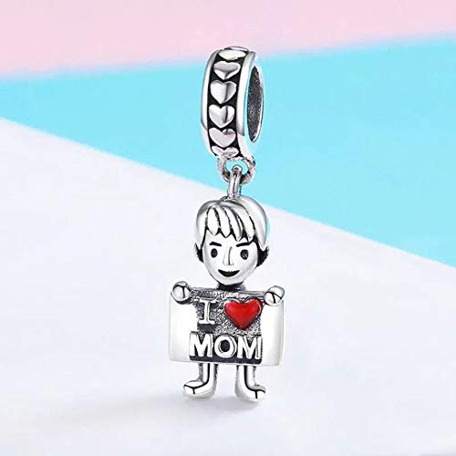 Image of Boy OR Girl Dangle 925 Sterling Silver Charm Beads for Fashion Charms Bracelet & Necklace