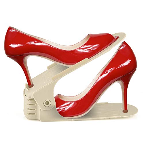 Kit 20 Organizadores Para Sapatos Tênis Rack Organizador Com Regulagem de Altura