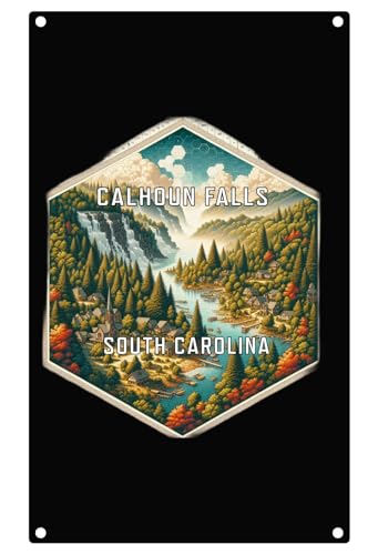 Calhoun Falls South Carolina Travel Destination Souvenir Metal Sign 9 x 15