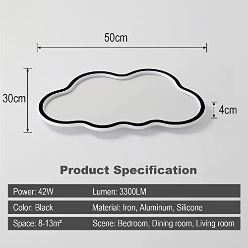 Plafoniera a LED, 42W 50CM Lampada da Soffitto