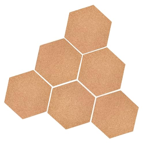 Pinnwand Kork 6mm Sechseckige Korkplatte Selbstklebend Pinwand Korkwand Korktafel Cork Board...