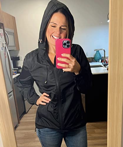 TCOT Womens Rain Jackets Waterproof Windbreaker Jackets lightweight Portable Rain Coat2