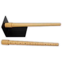 12.5" 2 Piece Wooden Mandrel and Steel Platform Set | Contains 12.5" Tapered Mandrel, 12.5" Step Mandrel and 4.5" x 3.5" X 3.5" Steel Platform | Great for Jewelry Making