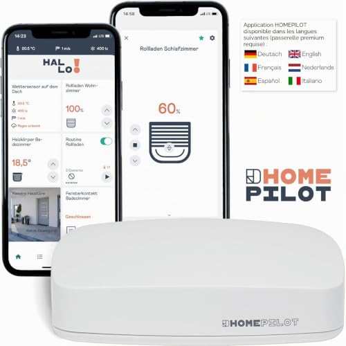 Box maison connectée premium Home Pilot, centrale domotique avec application ; compatible Apple, Alexa et Google; pont Matter, pour appareils Home Pilot connectés (volets, chauffage, etc.) – vue 5