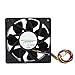 Yoidesu 120mm x 38mm 12V 2.7A Ball Bearings Dc Cooling Fan,4-Pin Premium Quiet Fan,High Speed 6000RPM 210.38CFM High Performance Cooling Fan Cooler