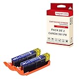  NOPAN-INK - x2 Cartouches Compatible pour Canon 581 XL 581XL Photo Bleu Canon Pixma TS 8100 Series TS 8150 TS 8151 TS 8152 TS 8200 Series TS 82