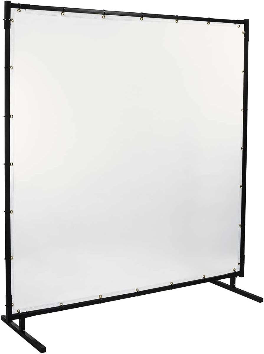 Steiner 539HD-6X8 Protect-O-Screen HD Welding Screen with 16 Mil Vinyl Curtain, Clear, 6' x 8'