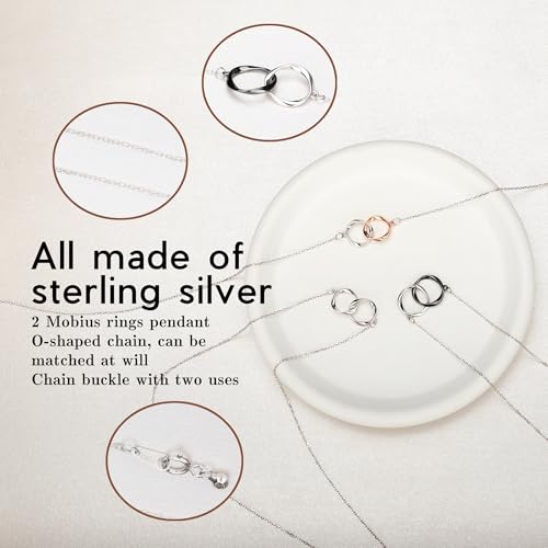 Sterling Silver Mother Day Gift for Mom Mother Daughter Son Necklace, Sympathy Gifts for Loss of Loved One Memorial Gifts Generations Necklace for Grandma Gift3