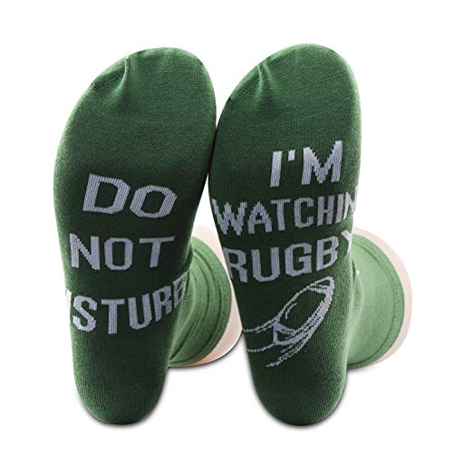 PXTIDY - PXTIDY Rugby Player Socks For Men Do Not Disturb I'M Watching Rugby Rugby Fans Club Gift