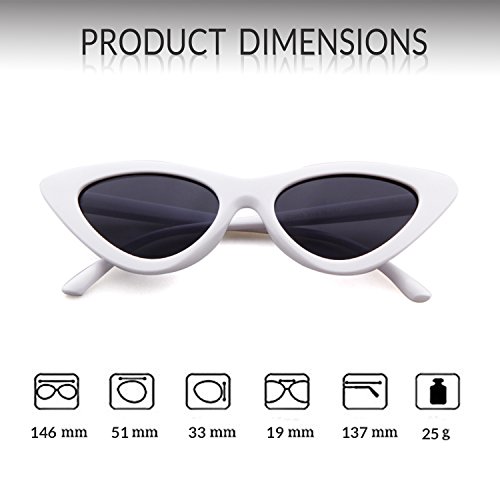 GIFIORE Retro Vintage Cat Eye Sunglasses for Women Trendy Narrow Cateye Frame Sun Glasses4