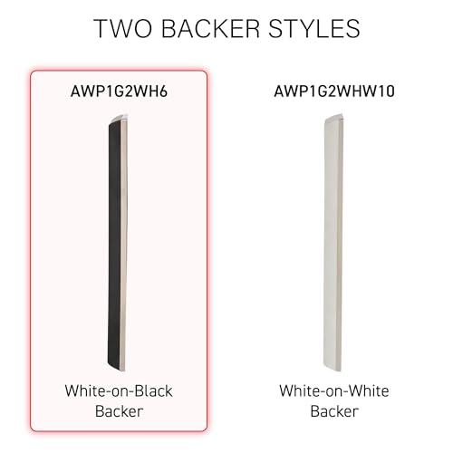 Legrand adorne Gloss White, 1-Gang Wall Plate, AWP1G2WH6 (White-on-Black Backer), 6 Pack by adorne - Image 2