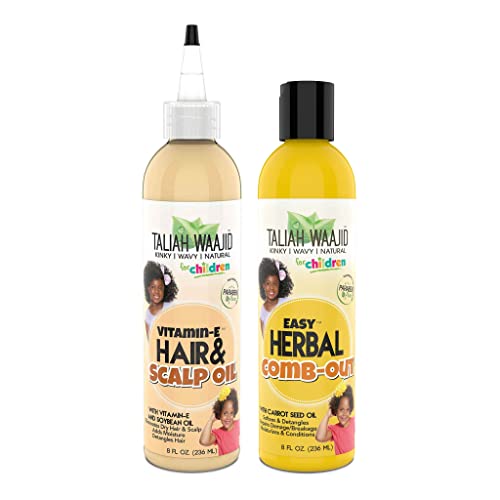 Taliah Waajid Kinky Wavy Natural Gentle Daily, Detangling Hair Care for Kids (U040) (U056)
