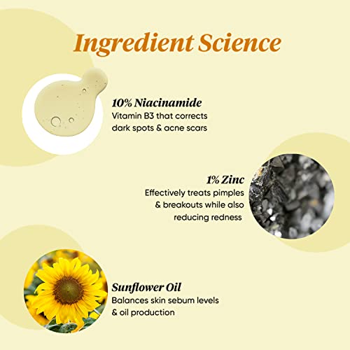 Image of Dot & Key 10% Niacinamide Serum Ultimate Spot Corrector, 30ml, with 1% Zinc and Hyaluronic Acid, face serum for spotless skin (30)