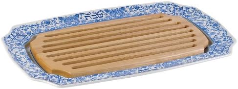 Spode Judaica Collection Challah Tray with Wood Insert