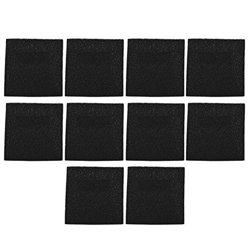 Filtros de carvão ativado - 10 peças 13 cm x 13 cm filtros de ar de carbono de substituição cortado à medida folha de filtro de almofada de carbono preto para purificadores de ar
