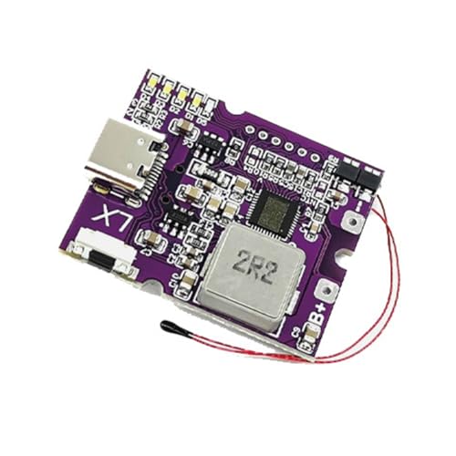 Nsssunnre Placa de Circuito del Módulo de Energía Móvil de Carga Rápida Bidireccional del Banco de Energía de 22,5 W con Soporte de Pantalla PD/QC, Tipo C
