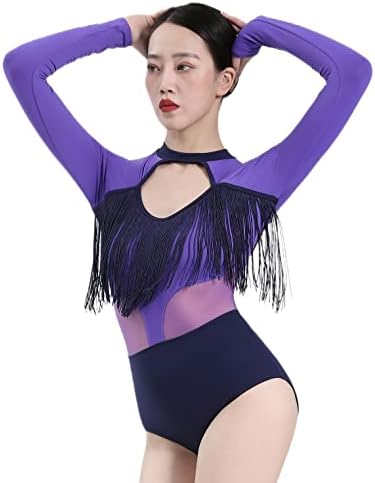 Dance Elite - Purfemme - Dance Leotard For Women. Leotards for Women Jazz, Tap, Ballet (Violet Blue, Adult S)