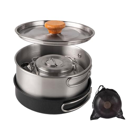 Kit cuisine camping acier inoxydable 3 pièces durabilité premium