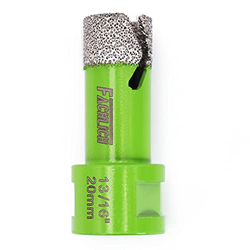 Image of Diamond Core Drill Bits,4 /5 inch 20mm Tile Drill Bits Vacuum Brazed Dry Diamond Hole Saw for Porcelain Ceramic Tile,Granite,Marble,Concrete,Masonry,Brick