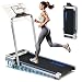 Laufband für Zuhause, 5 in 1 Walking Pad, 12km/h Klappbar Laufband mit 10% Steigung, 2.75HP bürstenlosem Motor Walking Machine mit LED-Anzeige, App-Kompatibilität, 12 Programmen, Doppeloperation