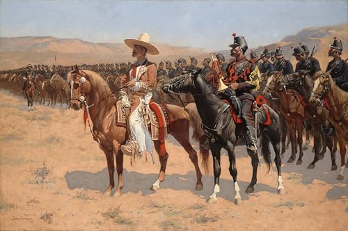 Tableau impressions d'art mural vintage grand format 60x90cm poster de Frederic Remington