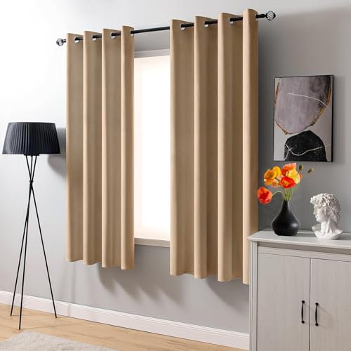 Rideau occultant kaki 270x270 cm en polyester isolant - 3