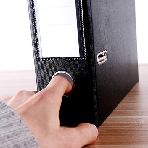 Nuobesty Multi Pocket Folder Lever Arch File A5 Lever Arch Binder With Clip And Finger Grip Hole Black Accordion File Folder #TOP2
